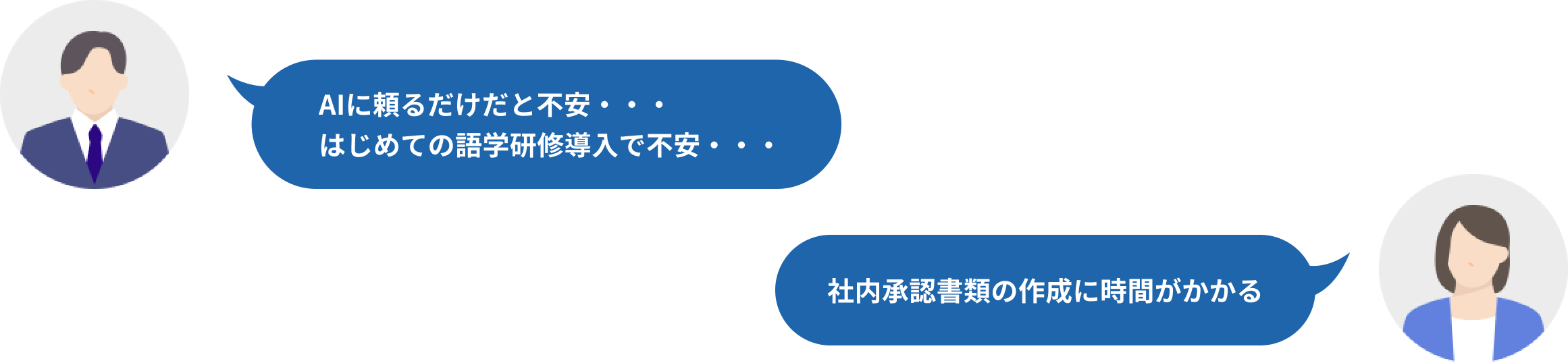 AIに頼るだけだと不安… はじめての語学研修導入で不安… 社内承認書類の作成に時間がかかる