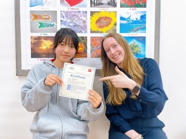 イーオンキッズ高蔵寺校は、資格取得に向けた対策も万全です。