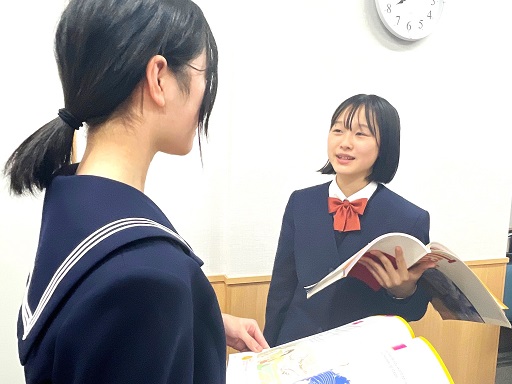 イーオンキッズ秋田校の中学生クラスのお子様。