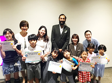 イーオンキッズエキシティ広島校はご家族やお友達と通う方が多いです。