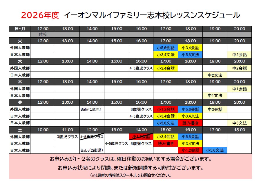イーオンキッズマルイファミリー志木校は、生徒様の学びを全力でサポートします。