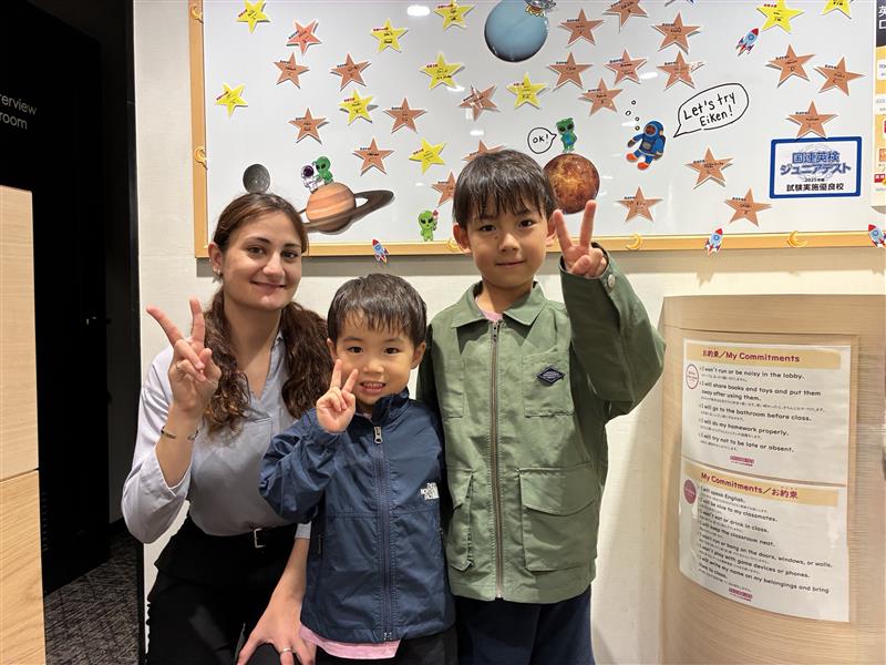 イーオンキッズ吉祥寺校は、兄弟姉妹・友達・親子でご通学される生徒様が多数。