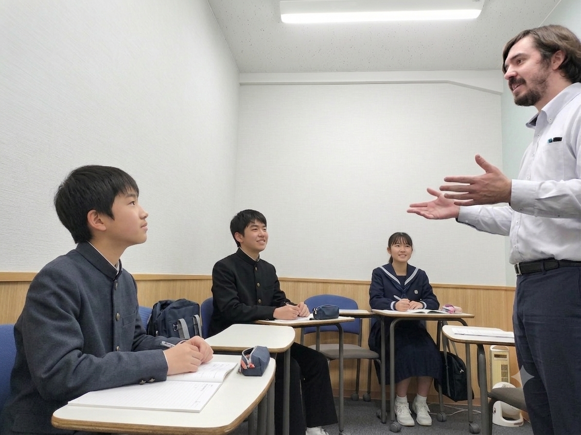 中学生クラスのレッスン風景