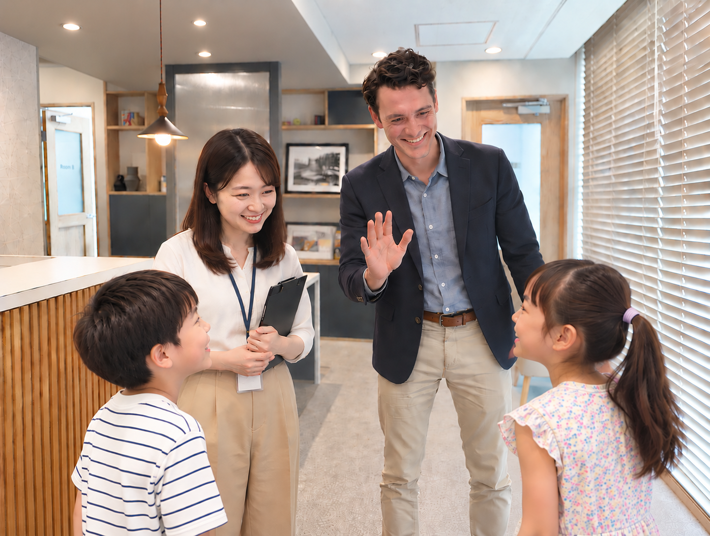イーオンキッズ銀座校のスタッフが、生徒様の学びを全力でサポートします。