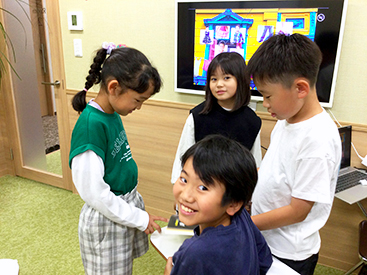 イーオンキッズ鳥取校はご家族やお友達と一緒に通学される方が多いです。