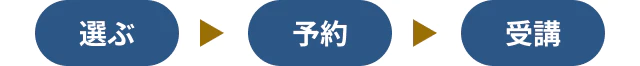 選ぶ→予約→受講