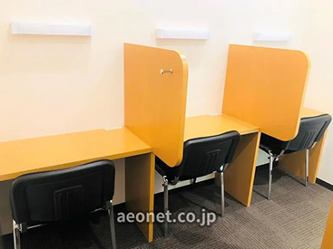 イーオン福井校では、学習ブースを営業時間内なら時間無制限で利用できます。