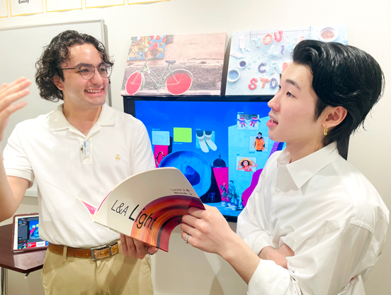 イーオン広島T-SITE校は、外国人教師とのレッスンがあります。