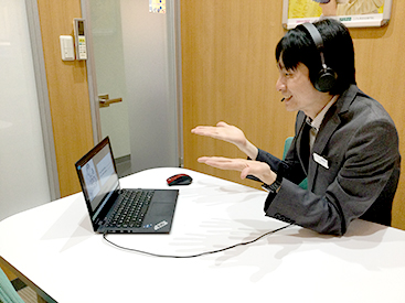 イーオン諏訪ステーションパーク校は、通学×オンラインレッスンでの受講が可能。