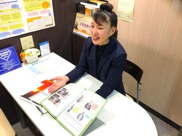個別のカウンセリングもあって安心♪